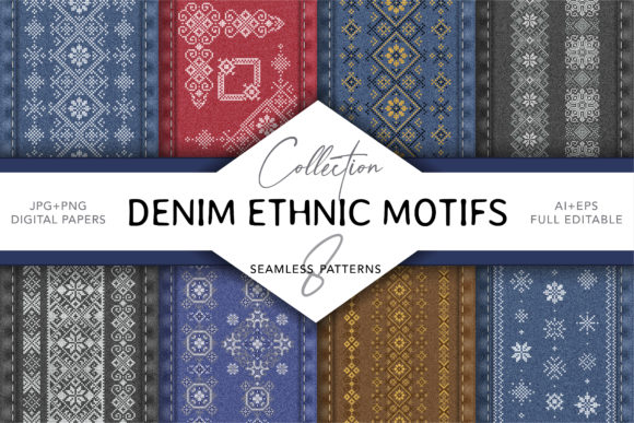 Denim Ethnic Cross Stitch Embroidery Review