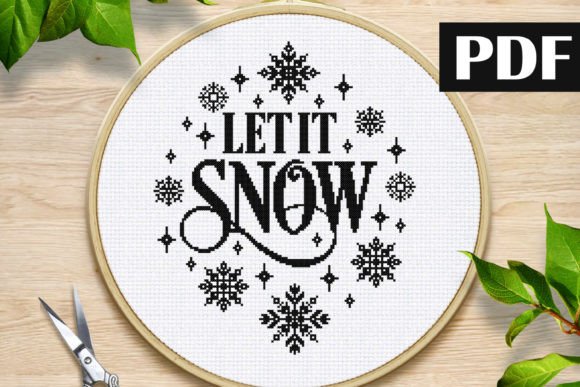 Let It Snow Cross Stitch Pattern PDF Review