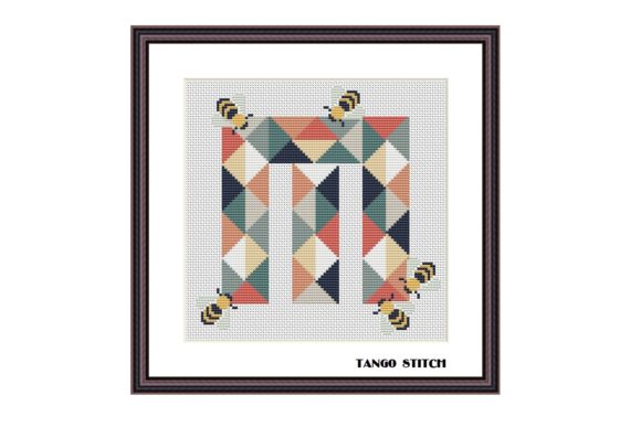 Letter M Cute Bee Nursery Cross Stitch Review