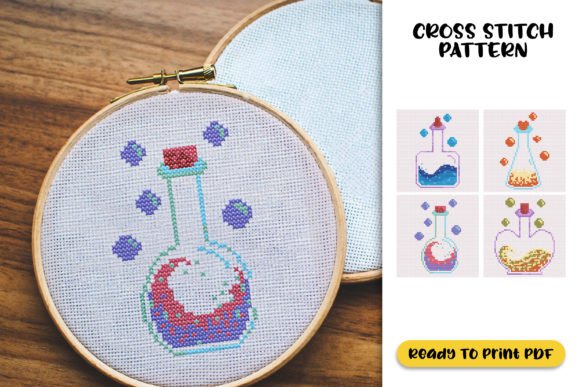 Magic Potion Cross Stitch Pattern: Sweatshirt Review