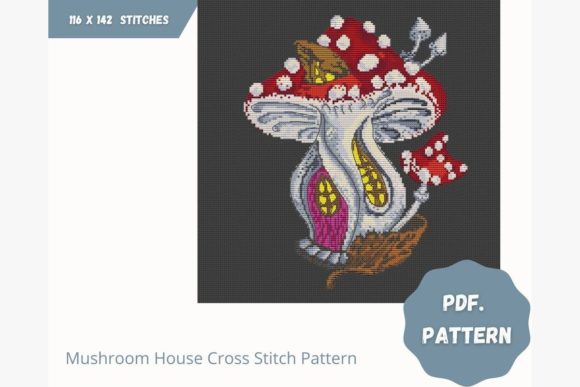Mushroom House Cross Stitch: A Holiday Design Review