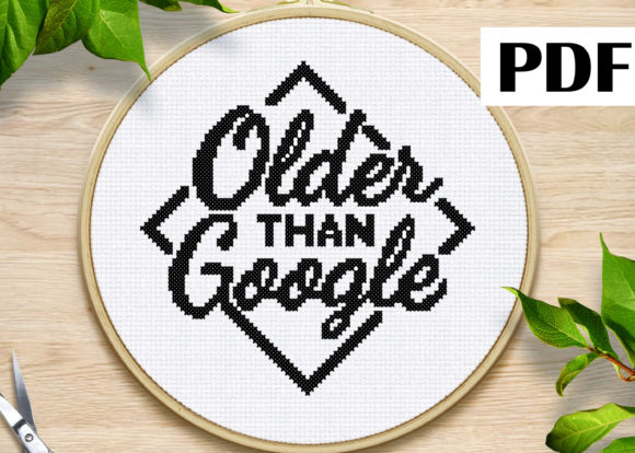Older Than Google Cross Stitch Pattern Review
