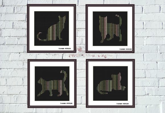 Ornament Cats Cross Stitch Set: Seller Review