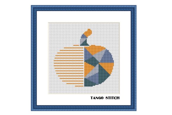 Pumpkin Geometric Cross Stitch Pattern Review